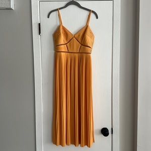 ASOS pleated cami midi